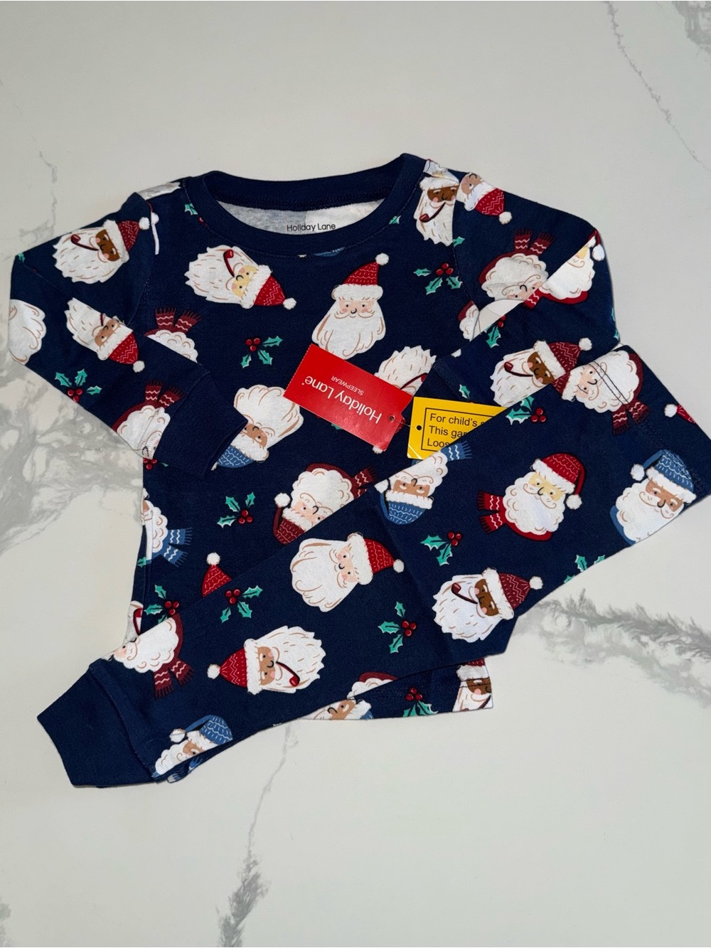 Holiday Lane Snug Fit Santa Pajama Set 9-12M
